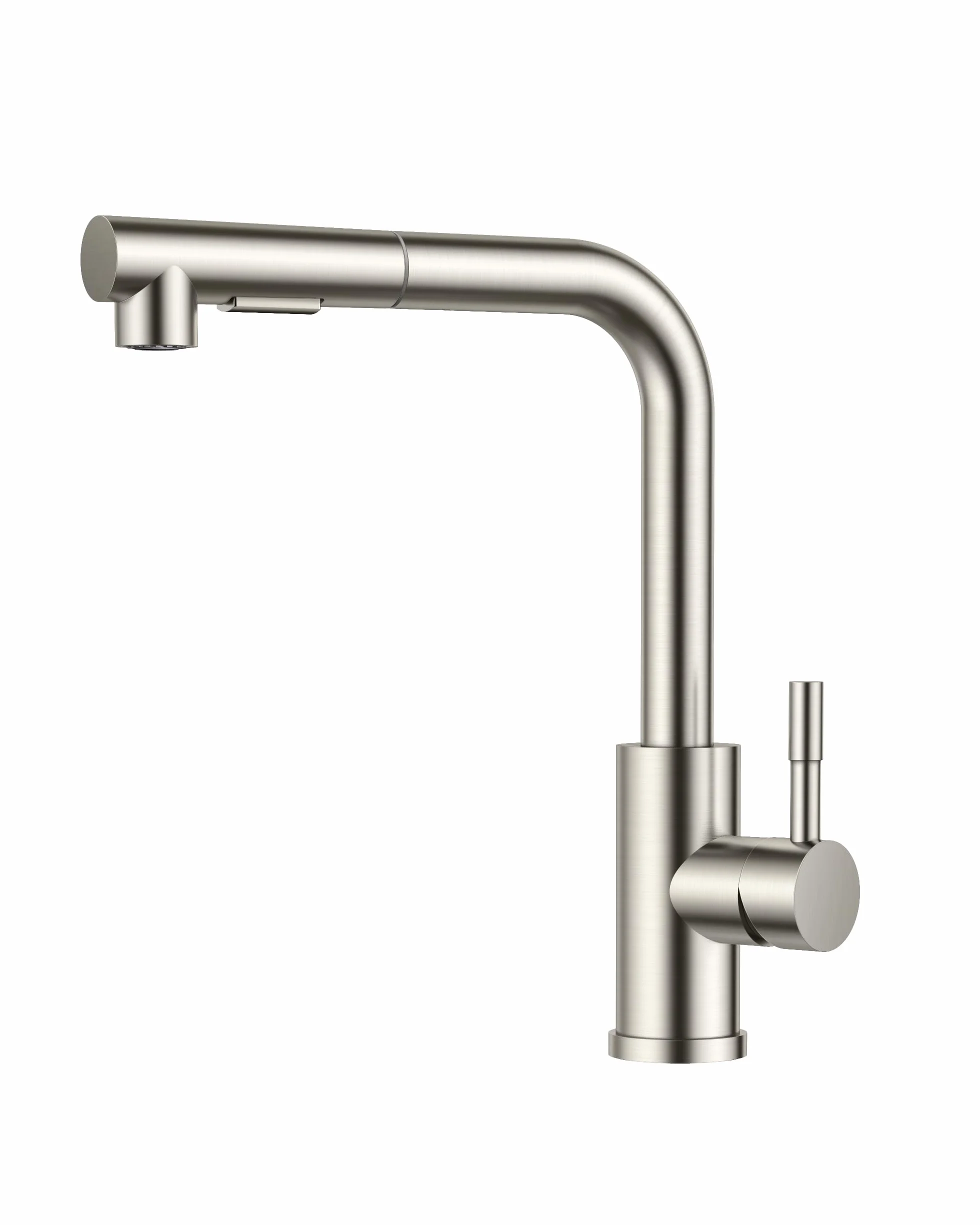 FORIOUS Rubinetto Lavello Cucina, Miscelatore Cucina con Doccetta Estraibile Acciaio Inox Ad Alta Pressione Orientabile a 360°