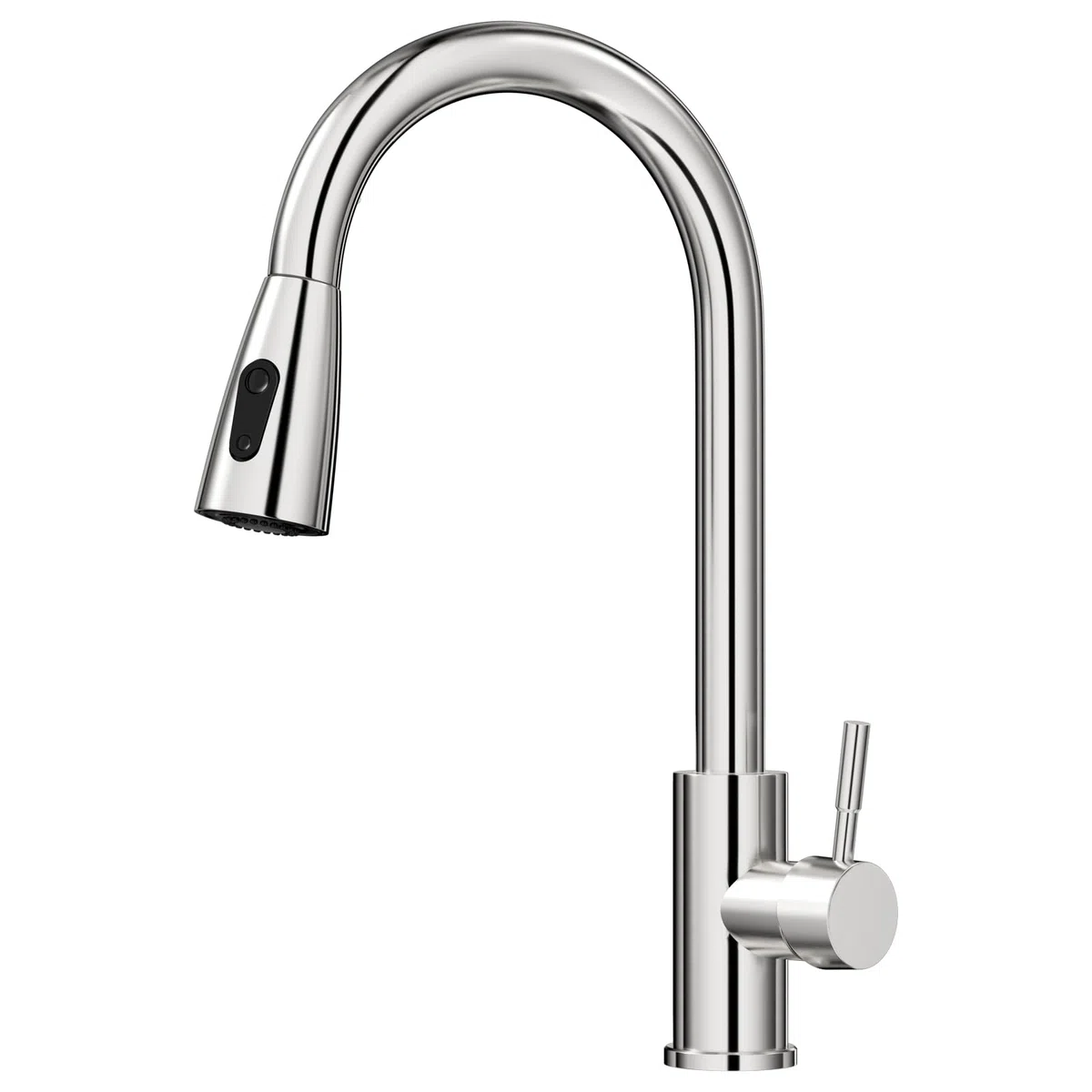 Rubinetto Lavello Cucina, Miscelatore Cucina con 2 Modalità Acqua Doccetta Estraibile, Rubinetti Monocomando Lavello Girevole a 360°, Facile da Installare Acciaio Inossidabile Spazzolato