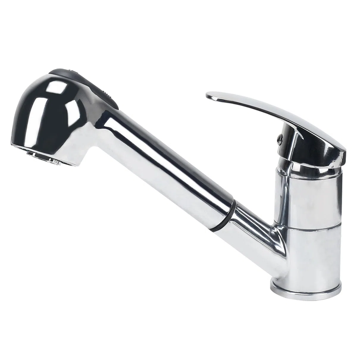 Rubinetto per Cucina con Doccetta Estraibile Rubinetto con Doccetta Estraibile Rubinetto Cucina Miscelatore Monocomando con 360° Bocca Girevole Fredda e Calda Regolabile Cromato