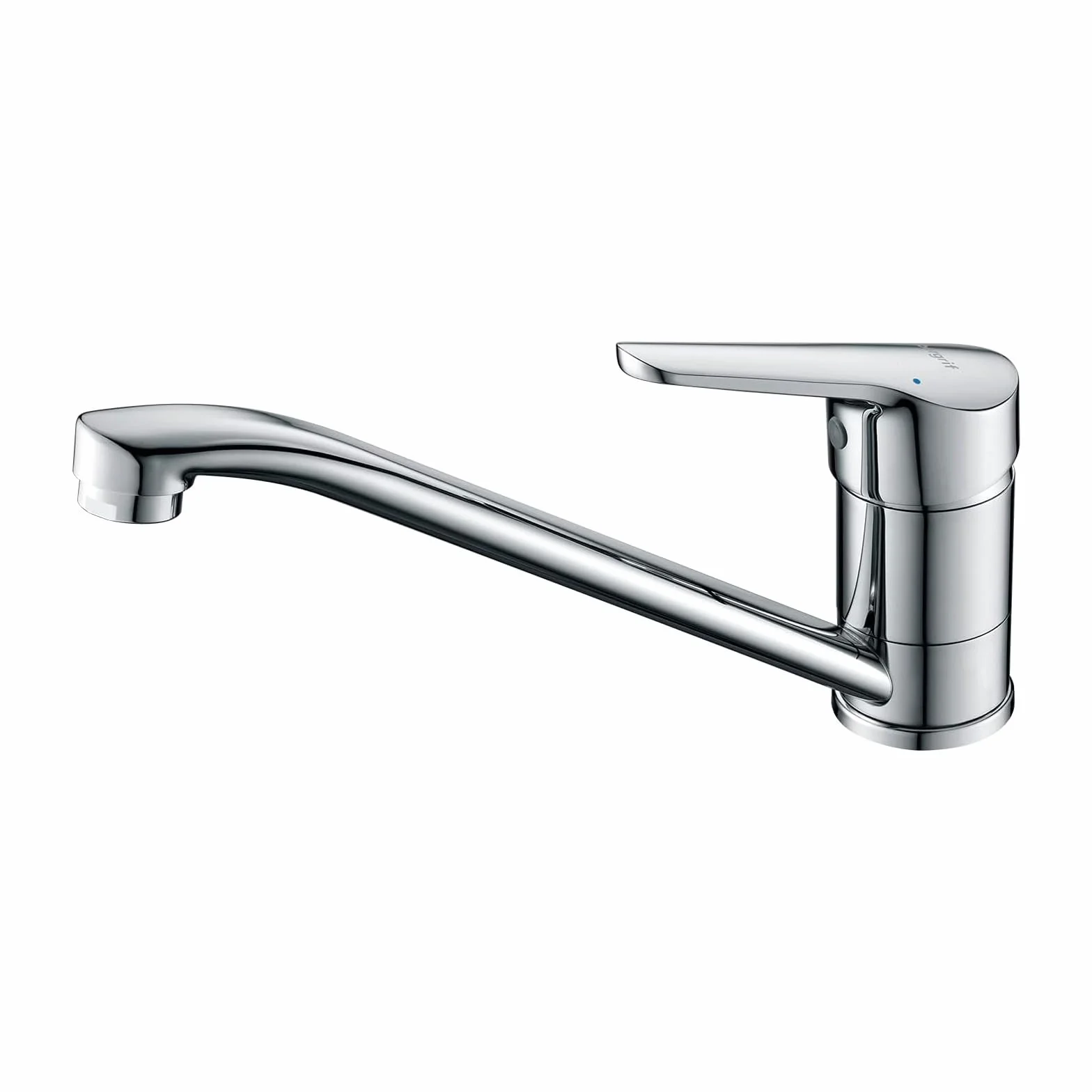 Ibergrif Rubinetto Lavello Cucina Miscelatore Monocomando - 360° Girevole, Regolazione Caldo/Freddo, Risparmio Idrico | Installazione Rapida, Finitura Cromato Classico & Acciaio Inox