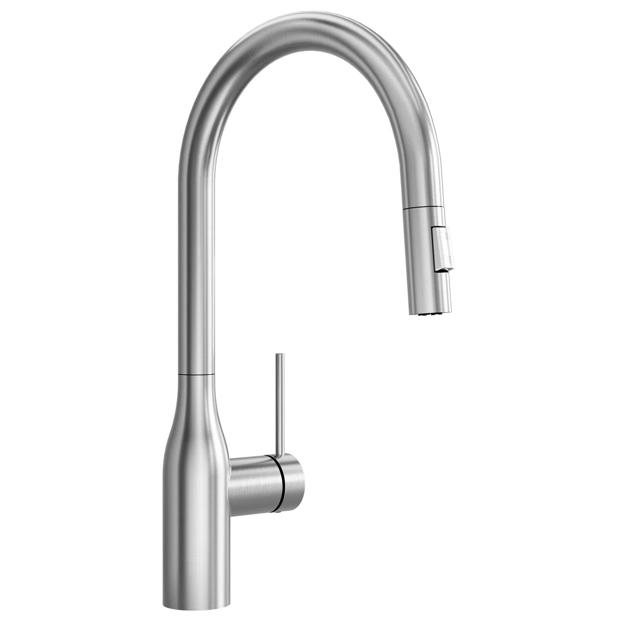 CECIPA Rubinetto Cucina Estraibile con 2 Getto, Arco Alto Miscelatore Cucina con Doccetta Estraibile, Rubinetti Lavello Girevole a 360° con Doccetta, Miscelatore in Acciaio Inox