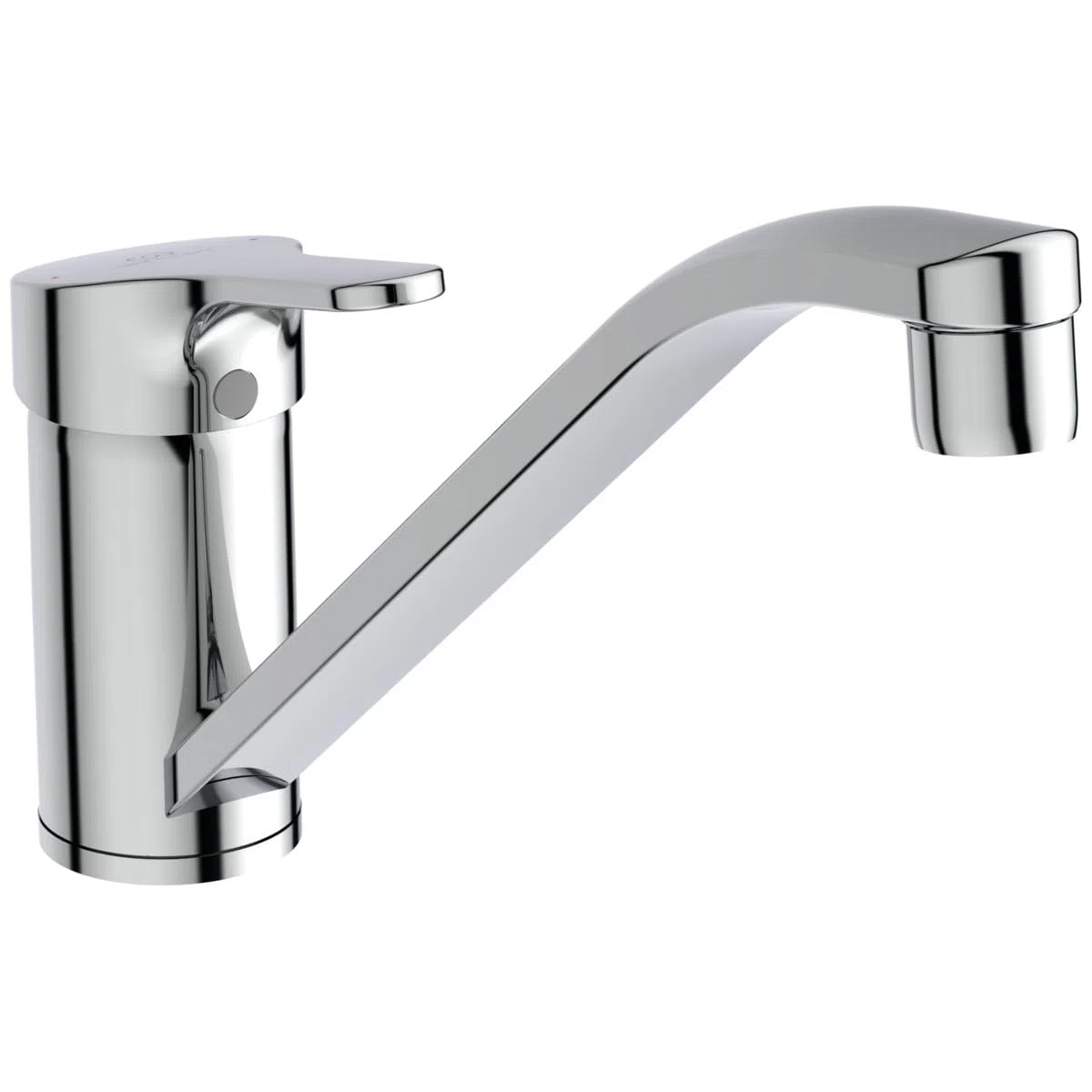 Ideal Standard - Ceraflex, Miscelatore monocomando per lavello con bocca tubolare orientabile, Cromata