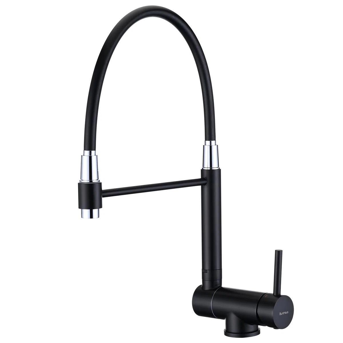 Rubinetto da Cucina Pieghevole, Miscelatore da Cucina Sottofinestra Pieghevole, Miscelatore per Lavello da Cucina Girevole a 360° in Acciaio Inox 304 (Nero Opaco)