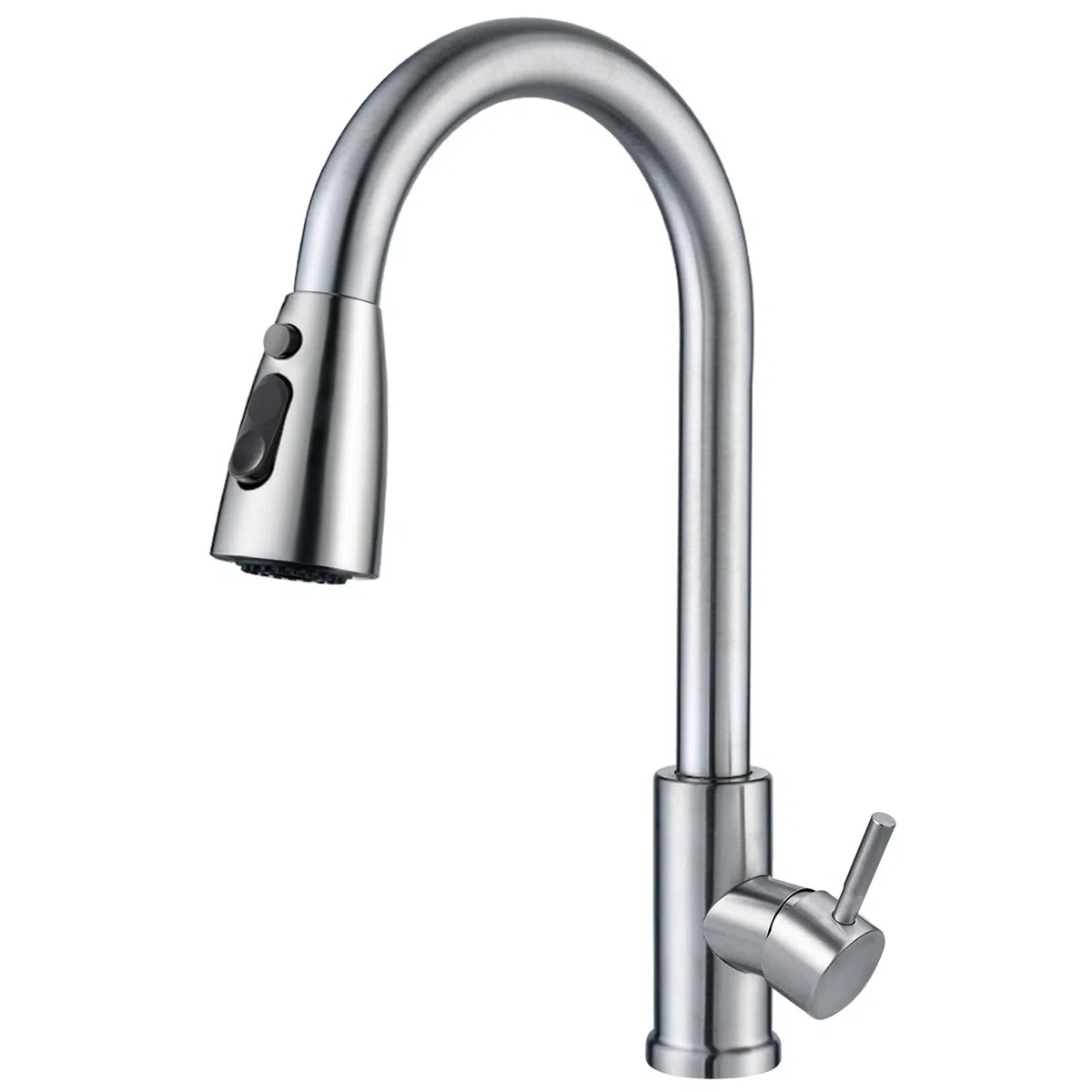 Faburo Rubinetto Lavello Cucina, con Doccetta Estraibile, Miscelatore Cucina in Acciaio Inox con Girevole a 360 °, 3 Modalità, Risparmio Idrico